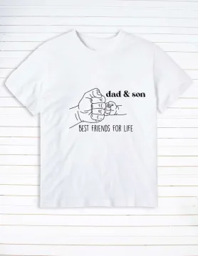 Marškinėliai tėčiui “Dad and son”
