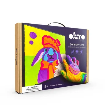 Kūrybinis rinkinys Modelino rinkinys - 3D tapyba Kiškutis (30*30 cm)