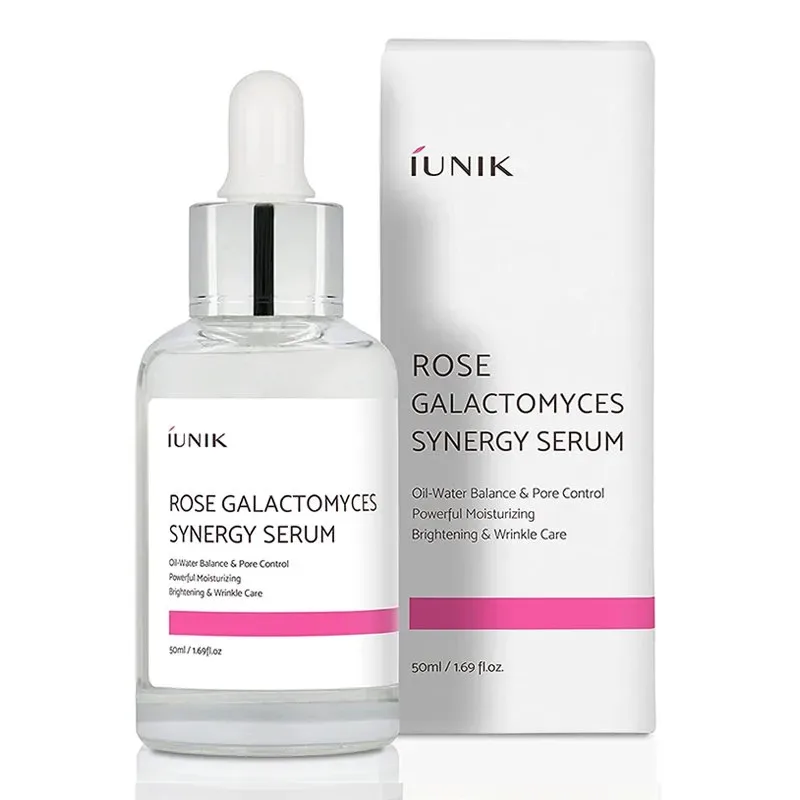 iUNIK Rose Galactomyces Synergy Serum – balansuojamasis veido serumas · 1