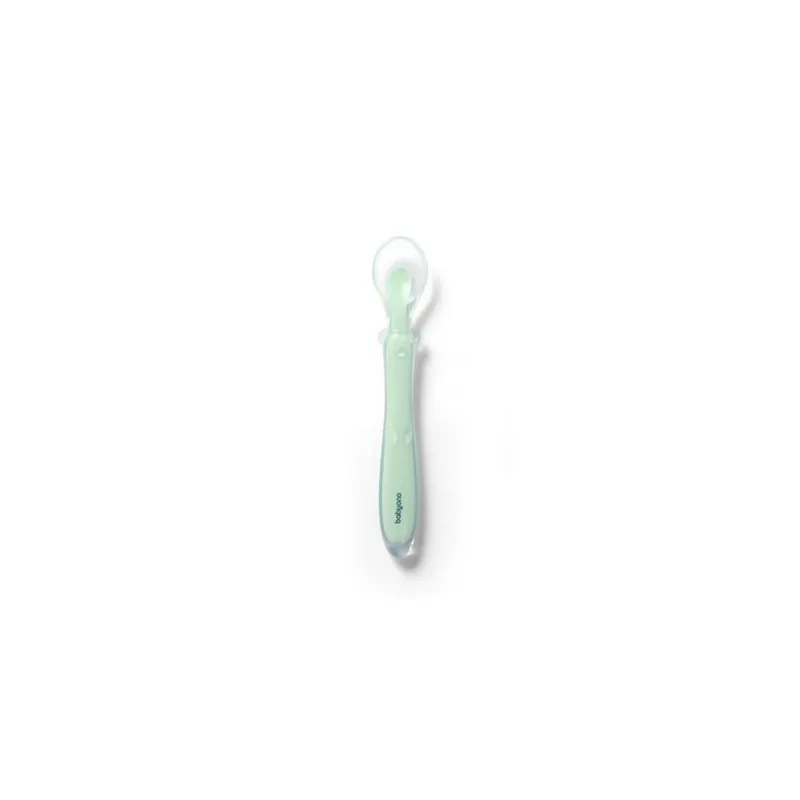 Elastingas silikoninis šaukštelis BabyOno 785/02, žalias · 1