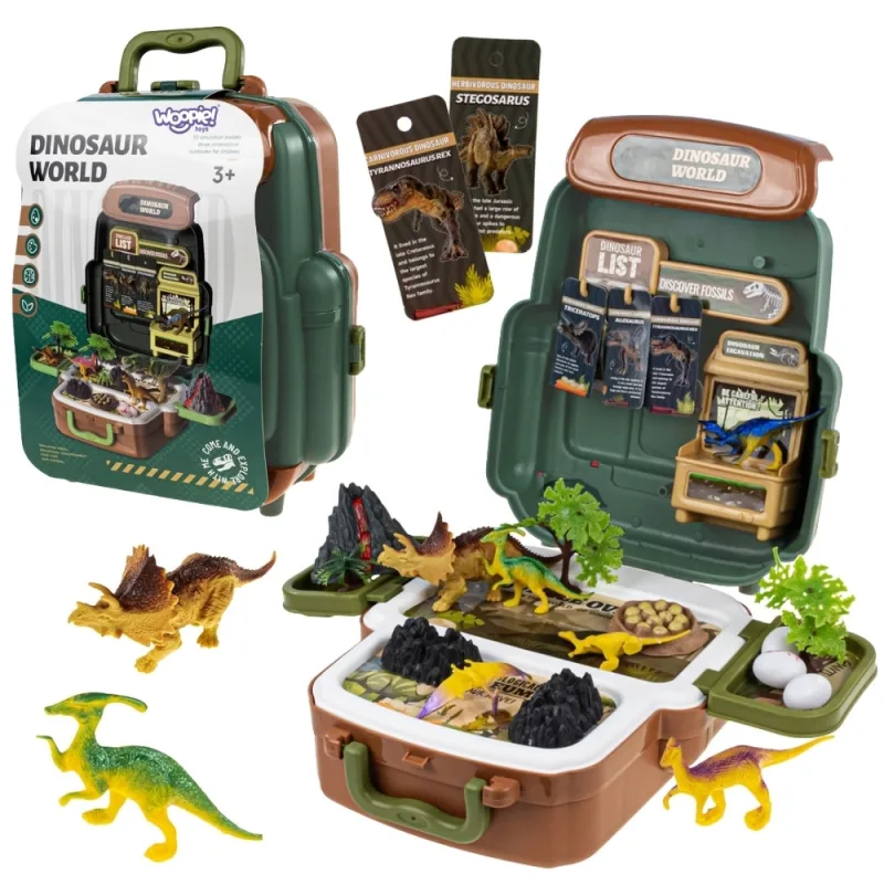 Figūrėlių rinkinys lagamine WOOPIE Dinozaurų pasaulis · 1