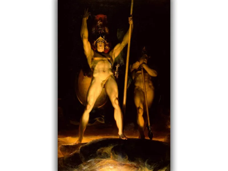 Reprodukcija „Šėtonas kelia savo legionus“, Sir Thomas Lawrence, (1797)