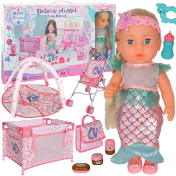 Lėlė kūdikis WOOPIE ROYAL 36 cm Interaktyvi undinėlė XXL 18in1