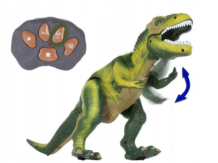 Žaislinis vaikščiojantis dinozauras valdomas nuotoliniu būdu, žalias · 2