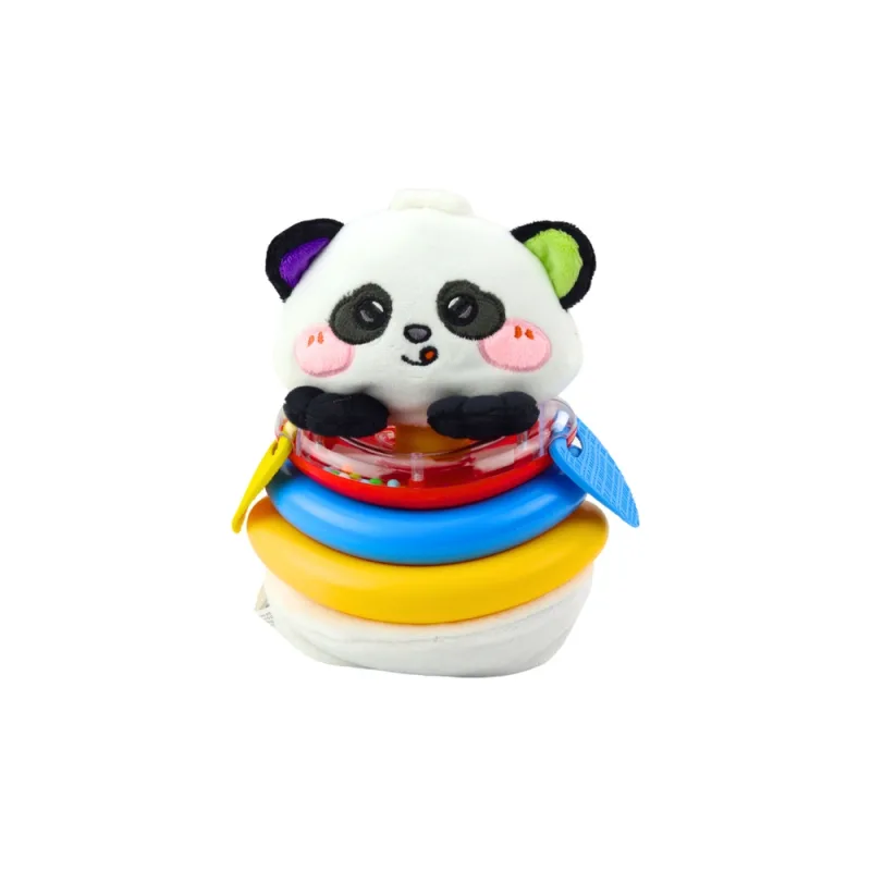 Sensorinis žaislas - panda su žiedais · 2