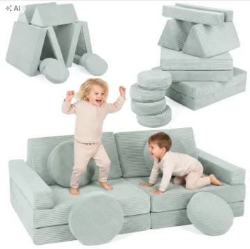 Modulinė vaikų sofa „Velinda“ su putplasčio blokeliais