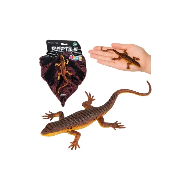 Guminė figūrėlė „Gyvagimė driežė“ – elastinga, realistiška, 12,5 cm · 1