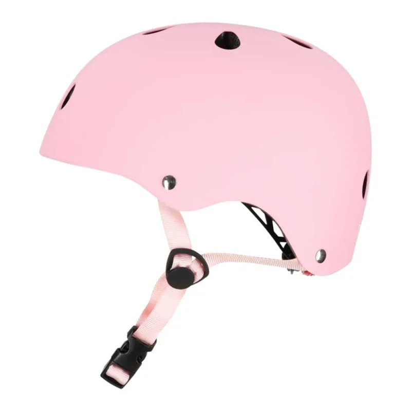 Vaikiškas dviratininko šalmas Trike Fix reguliuojamas, LED, S 48-54 cm, rožinis · 2