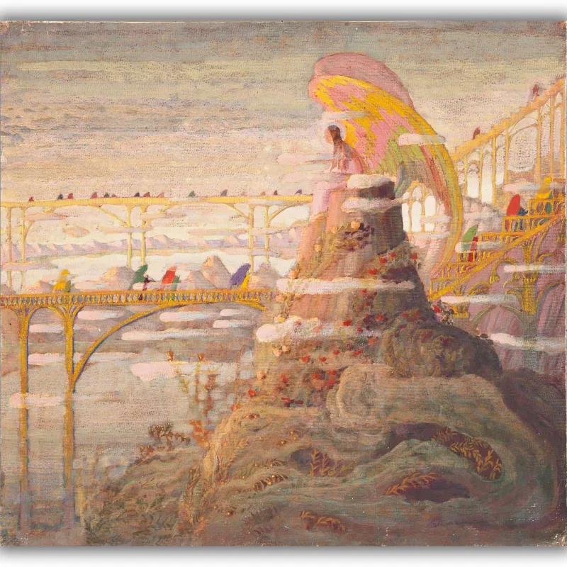 Reprodukcija „Angelo preliudas“, Mikalojus Konstantinas Čiurlionis (1909)