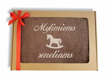 Siuvinėtas rankšluostis „Mylimiems seneliams“