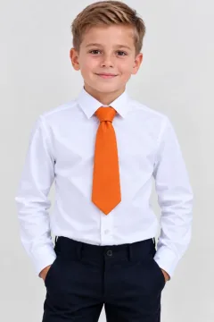 Oranžinis kaklaraištis vaikams ir vyrams
