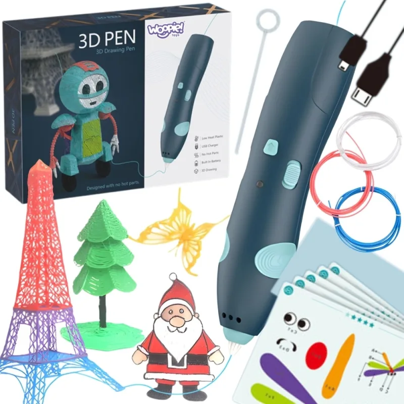 3D rašiklis WOOPIE USB trimačių modelių kūrimui · 1