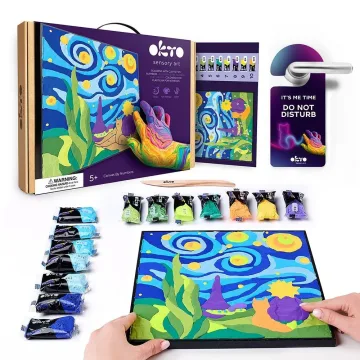 Kūrybinis rinkinys Modelino rinkinys - 3D tapyba Mažojo princo naktis(30*30 cm)