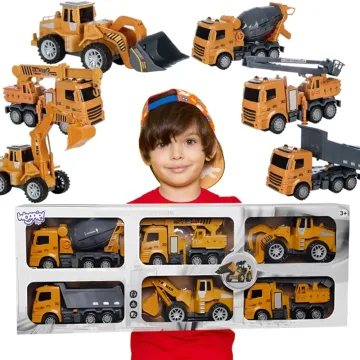 WOOPIE didelis rinkinys Construction Cars 6in1