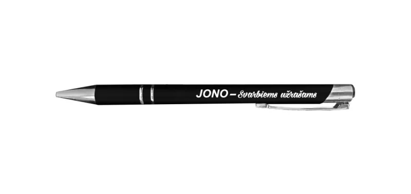 Graviruotas tušinukas „JONO-svarbiems užrašams“