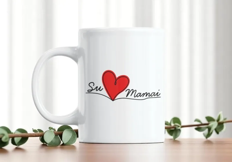 Standartinis puodelis „Su meile, Mamai“