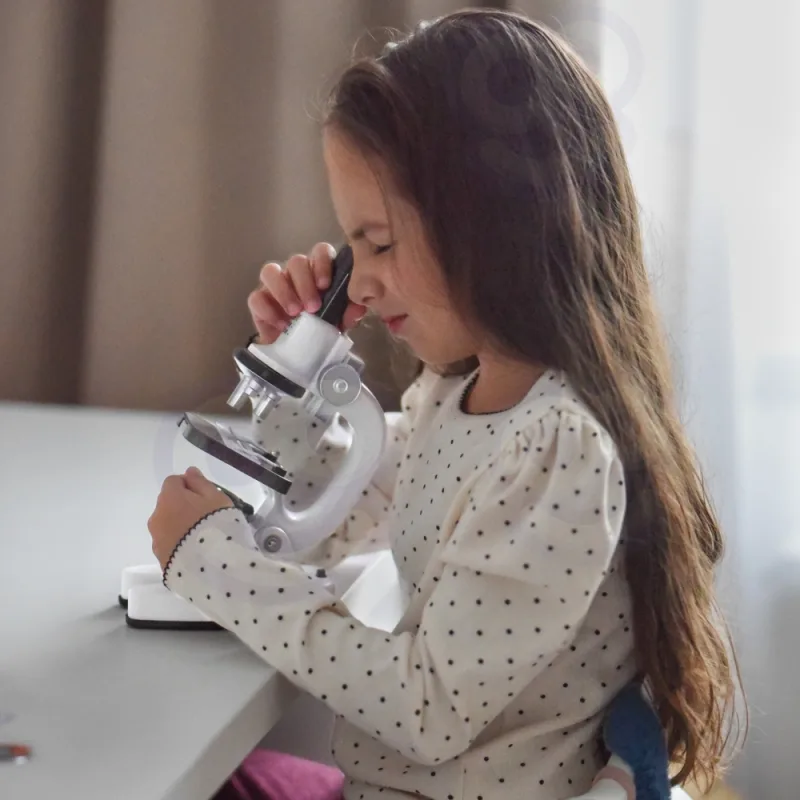Skaitmeninis LED mikroskopas WOOPIE su 1200 kartų didinimu, XXL rinkinys su adapteriu išmaniajam telefonui · 2
