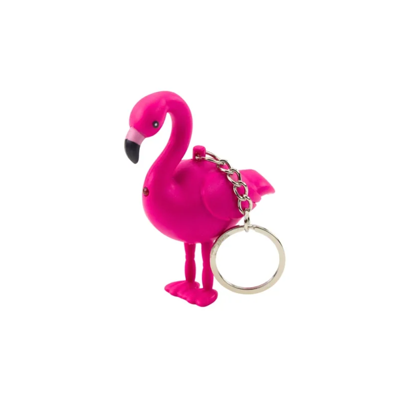 Kuprinės raktų pakabukas Flamingo LED Sounds Pink · 2