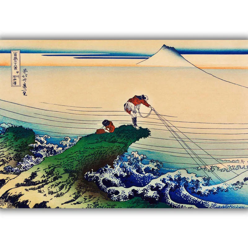 Reprodukcija „Koshu Kajikazawa“, Katsushika Hokusai