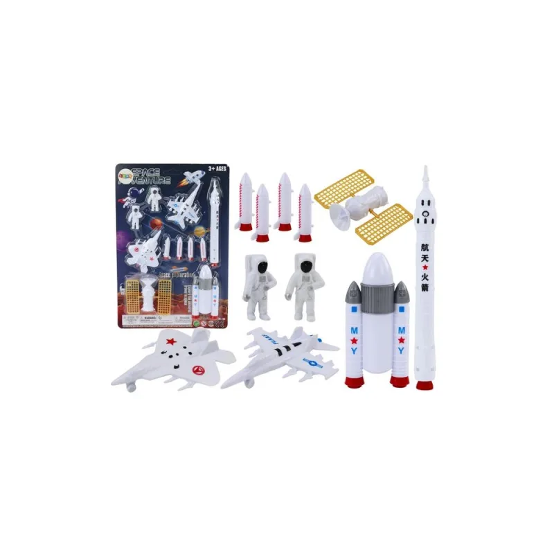 Kosmoso astronautų raketų rinkinys 11El figūrėlių · 1
