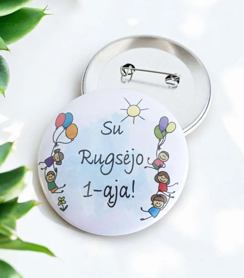 Įsegamas ženkliukas „Su Rugsėjo 1-ąja“