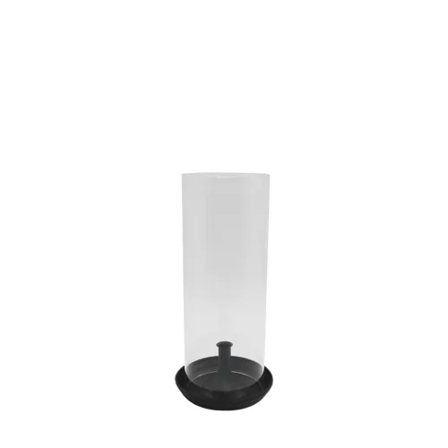 Sendinta žvakidė juoda 2 — H40/D19 cm