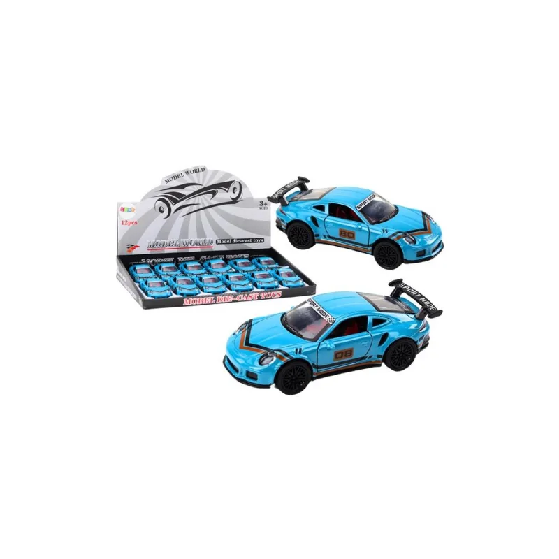 Sportinis automobilis 1:32 Figūrėlė Mėlynas spoileris Metalinis · 1