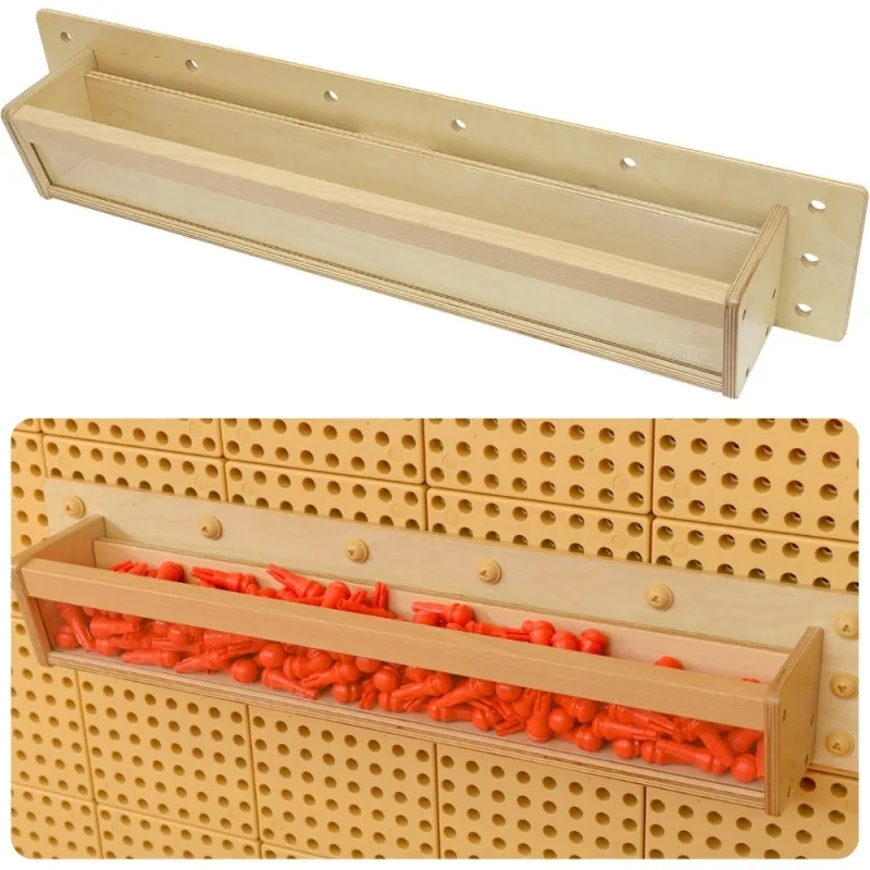 Medinė dėžė su permatoma sienele MASTERKIDZ, 80 cm, skirta STEM mokslo ir kūrybiškumo lentoms · 1
