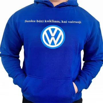 UNISEX Džemperis: Sunku būti kukliam, kai vairuoji Volkswagen