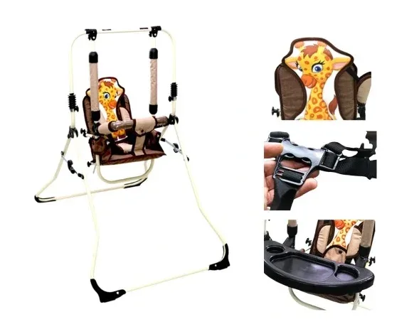 Laisvai pastatomos, sulankstomos supynės - Geltona · 1