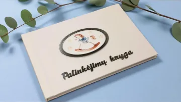 Palinkėjimų knyga su arkliuku „Palinkėjimų knyga“