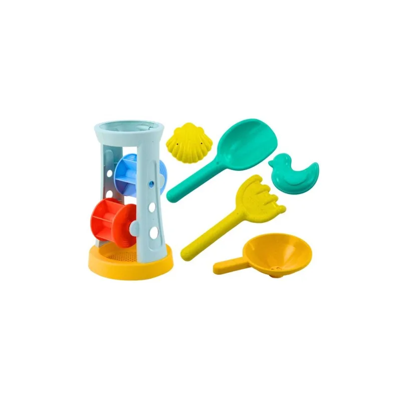 Smėlio žaislų rinkinys Smėlio malūnėlis Grinder Rake Shovel Moulds · 1