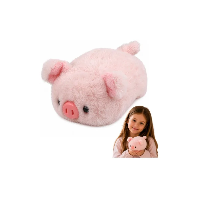 Pliušinė kiaulytė 16 cm, rožinė · 1