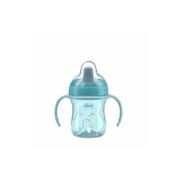 Puodelis su vidutinio kietumo antgaliu Chicco 180639 200 ML 6+ mėlynas