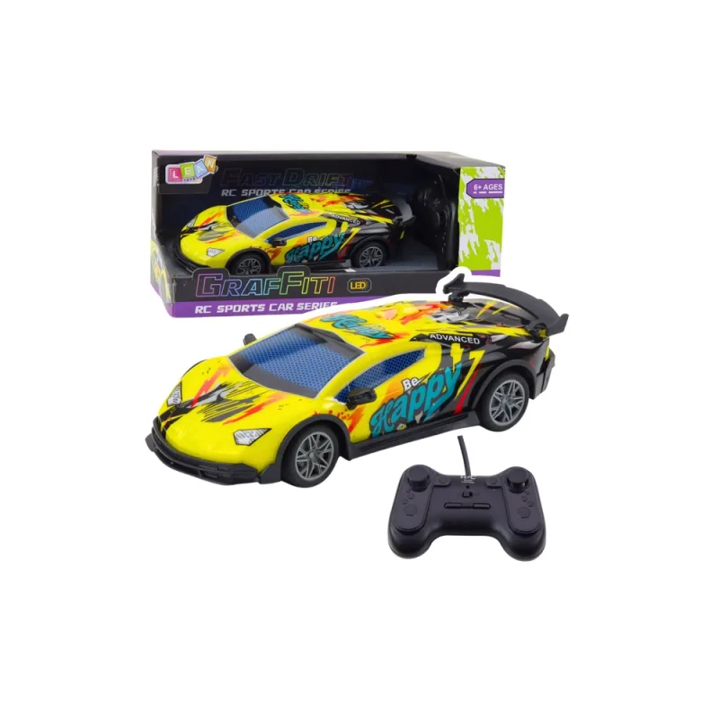 Nuotoliniu būdu valdomas Sportinis automobilis RC žibintai LED geltonos spalvos 1:22 · 1