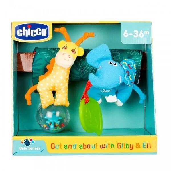 Minkštas žaislas vežimėlio pakabukas kūdikiams , Chicco · 2