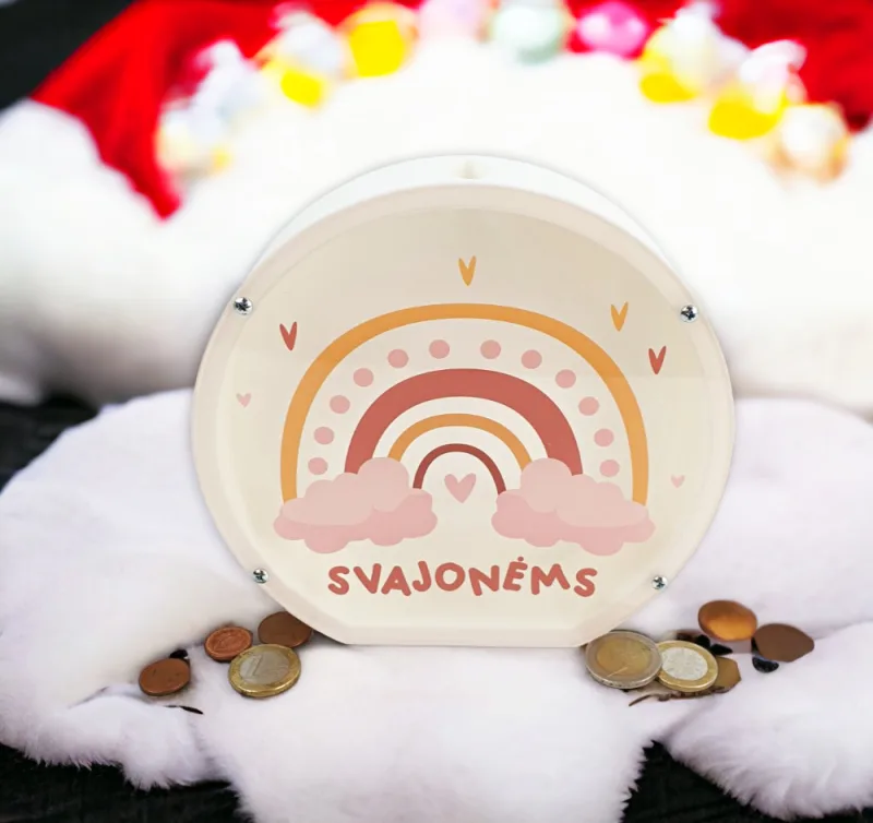3D Taupyklė Apvali vaivorykštė „Svajonėms“