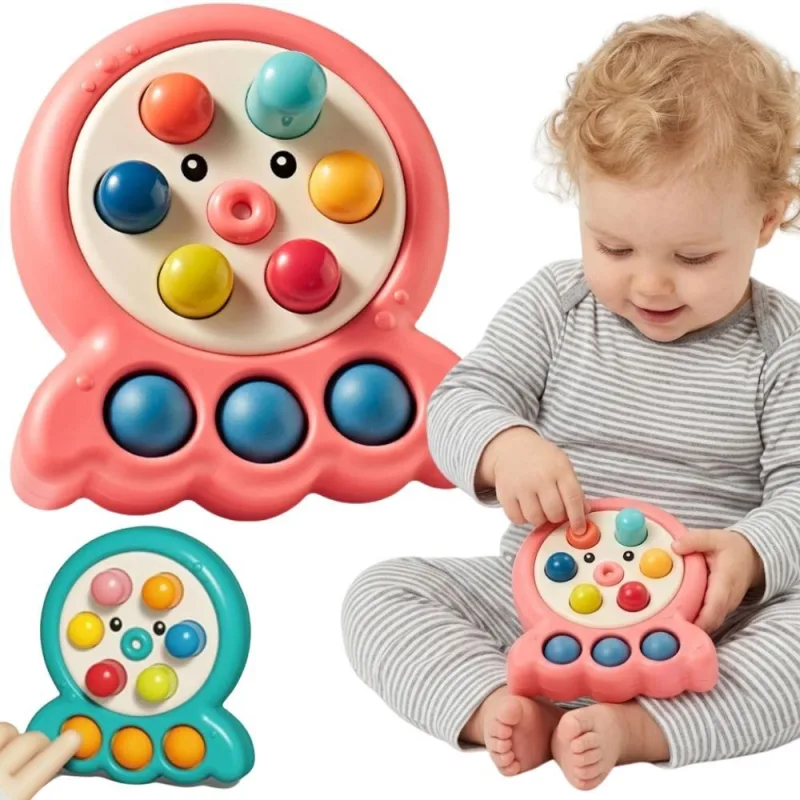 Arkadinis žaidimas WOOPIE Stick Mole String Octopus 2-in-1, rožinis · 1