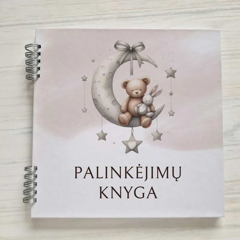 Palinkėjimų knyga „Meškiukas ir mėnulis“