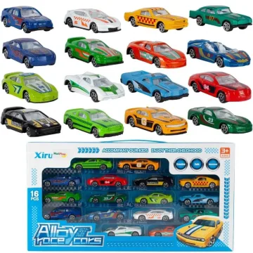 Žaislinis metalinių automobilių rinkinys, 16vnt.