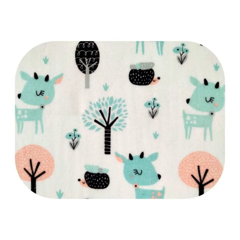 Sauskelnės - 22676 - FLANEL PRINT - EGA - JELONEK - BALTOS - dydis 70x80 cm · 2