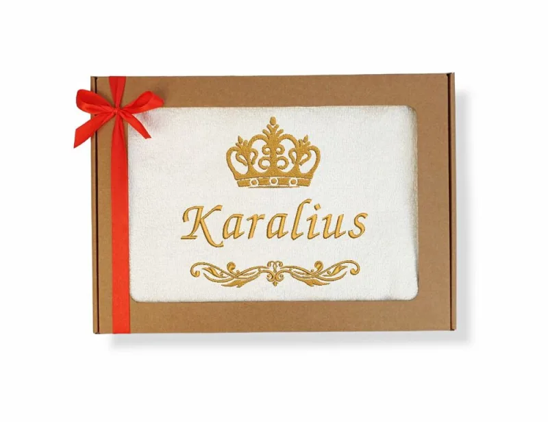 Siuvinėtas rankšluostis „Karalius“