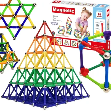 Magnetinis konstruktorius WOOPIE – kūrybinė dėlionė, 70 vnt