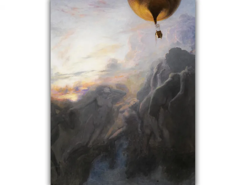 Reprodukcija „Kelionė į begalybę“, Émile Friant, (1899)