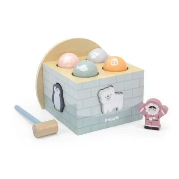 Edukacinis plaktuko žaislas Viga 44097 PolarB Igloo