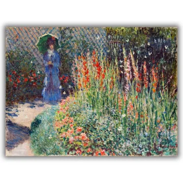 Reprodukcija „Apvali gėlių lysvė“, Claude Monet (1876)