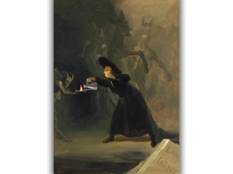Reprodukcija „Užkerėtas žmogus“, Francisco de Goya, (1798)