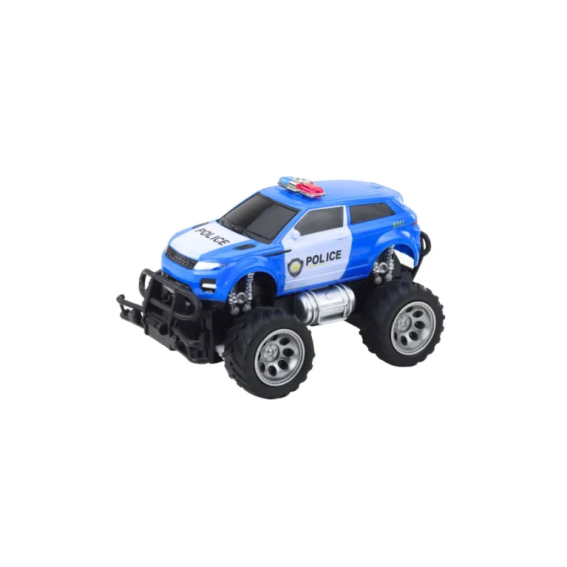 Nuotoliniu būdu valdomas RC 1:24 visureigis policijos automobilis · 2