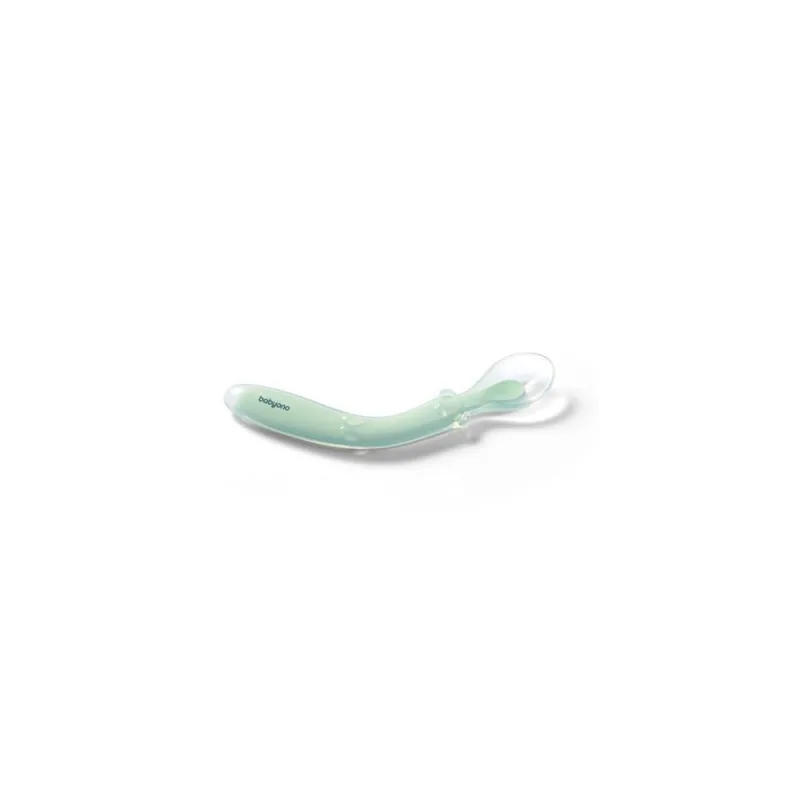 Elastingas silikoninis šaukštelis BabyOno 785/02, žalias · 2