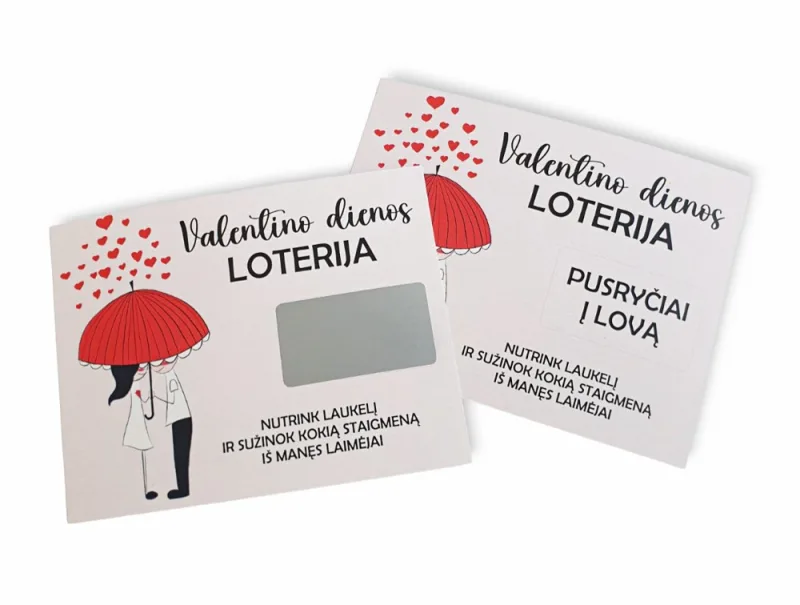 Nutrinamas bilietas „Valentino dienos loterija“